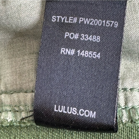 Lulus Dillon Olive Green Self-Tie Cropped Jeans Sz 25 - Picture 15 of 15